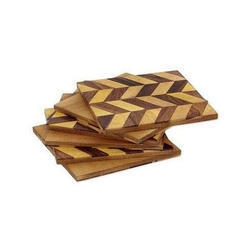 Sous-verre rond en bois d'acacia, design classique moderne, logo personnalisé, écologique, lavable, pour tasses à café, fourniture directe d'usine - Product Image 5