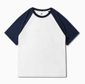 Venta al por mayor de alta calidad personalizada camiseta Colourblocked 100% algodón camisetas 260 gramos ropa hombres camiseta - Product Image 3