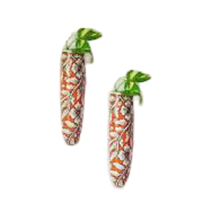 Estaño galvanizado hecho a mano colorido impreso flor Pilar forma ovalada Metal pared colgante maceta para el hogar jardín balcón sala de estar - Product Image 3