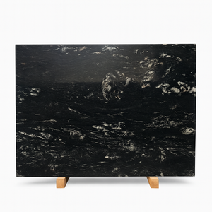 Loseta de Granito Pulido Premium, Diseño Moderno para Cocina, Baño, Hotel, Piso, Comedor, Color Blanco Titanio y Negro - Product Image 1