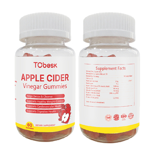 TCbesk Vinaigre de cidre de pomme Gummies Complément alimentaire sans sucre pour adultes Contrôle du poids - Product Image 2