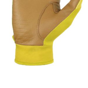 Unisex Professional Baseball Softball <b>Batting</b> Gloves Non-Slip Premium Quality Leather Breathable Hook & Loop Closure Custom Fit - Product Image 3
