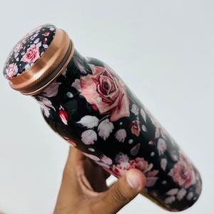 Elegante cobre 1000ml salud Natural Ayurveda desintoxicación inmunidad Boost Fitness Yoga viajes al aire libre gimnasio Oficina cuidado diario térmico - Product Image 3