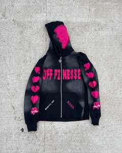 Sweat à capuche zippé personnalisé Sweat à capuche de créateur luxueux Sweats à capuche graphiques brodés Sweat-shirt à fermeture éclair du fabricant personnalisé - Product Image 2