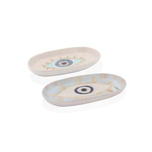 Oval Amulet Service Set of 2 29 & 26 cm <b>Decorative</b> <b>Plate</b> - Product Image 1