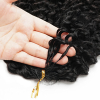 Extensions de cheveux humains ondulés au crochet Miracle Knots, pré-séparées, pré-bouclées, effet plume, 100 % naturelles, Deep Body Wave Ombré