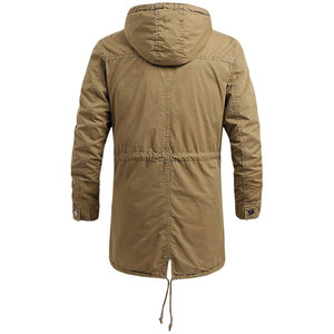 Nueva chaqueta acolchada larga con capucha para hombre, Abrigo acolchado personalizado para exteriores con chaqueta térmica gruesa de invierno, abrigo largo acolchado - Product Image 6