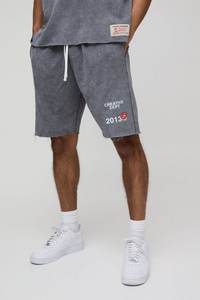 Vente en gros shorts pour hommes coupe décontractée imprimés shorts pour hommes shorts slim fit look délavé longueur courte décontracté derniers shorts pour hommes - Product Image 3