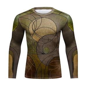 Alta calidad elástico hombres Muay Thai MMA BJJ Jiu Jitsu compresión entrenamiento Fitness Rash Guard Kickboxing ropa tela - Product Image 1