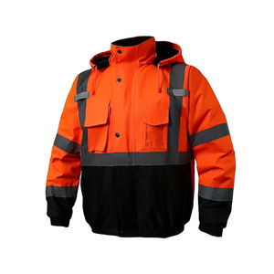 Chaqueta de trabajo pesado de invierno para hombre a medida Ropa de trabajo de invierno de alta visibilidad con resistencia al agua Ropa DE SEGURIDAD reflectante - Product Image 1