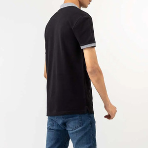 Camiseta de golf transpirable de manga corta con logotipo personalizado para hombre, ropa de verano con ajuste seco - Product Image 5