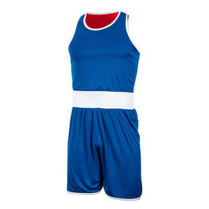 Venta caliente Diseño personalizado Boxeo Kickboxing MMA Chaleco de entrenamiento Pantalones cortos-Uniforme de boxeo para practicantes masculinos y femeninos - Product Image 6