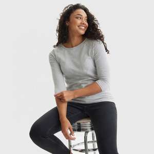 Camiseta de talla personalizada para mujer de secado rápido y transpirable con mangas completas al por mayor blusas y camisas personalizadas en blanco - Product Image 6