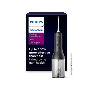 Philips Sonicare Wireless Power Flosser 3000-Flosser de agua con innovadora tecnología Quad Stream, irrigador bucal HX3826/23 - Product Image 3