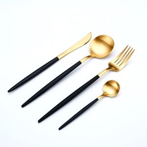 Design élégant Ensemble de couverts à manche en acier inoxydable avec incrustation d'os Ensemble de couverts de restaurant pour mariage Offre spéciale à bas prix - Product Image 3