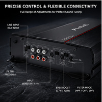 Amplificateur audio de voiture haute puissance 4 canaux classe AB 100W RMS 170W en pont 1000W de crête pour système stéréo KAC-PS804EX