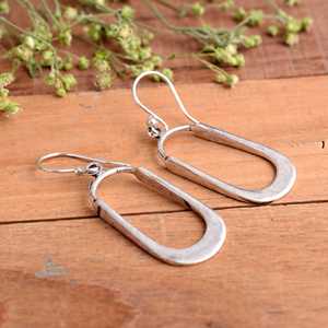 Pendientes de Aro de Plata de Ley Hechos a Mano de Lujo |   Regalo para Bodas y Fiestas - Product Image 2