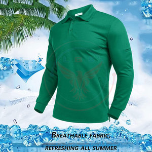 Offre Spéciale – T-shirts à Manches Longues Unis en Tissu Polaire Respirant de Haute Qualité (Polyester/Coton) – Vente en Gros à Prix Abordable - Product Image 3