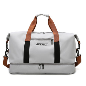 Bolsa de Gimnasio de Gran Capacidad, Estilo Casual, Portátil, para Viajes, Bandolera de Fitness, de Poliéster, Resistente al Agua, para Distancias Cortas - Product Image 1