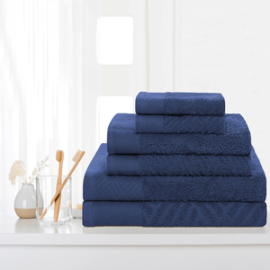 Serviettes teintes d'hôtel 100% coton de luxe de haute qualité Style de taille personnalisé de couleur unie pour le Logo de serviette de bain en microfibre en gros - Product Image 2