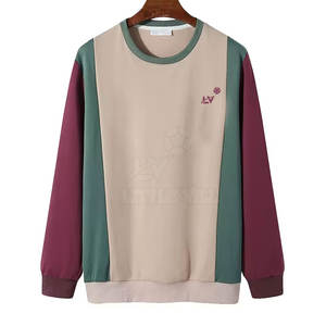 Sweat-shirt léger en polaire polyester/coton uni pour homme, respirant, meilleur prix, vente en gros d'usine, faible MOQ, teinture unie pour l'hiver - Product Image 1