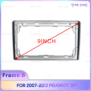 Installation facile 9 pouces pour 2007-2013 PEUGEOT <span class=keywords><strong>307</strong></span> <span class=keywords><strong>Android</strong></span> Carplay écran <span class=keywords><strong>autoradio</strong></span> cadre supports de montage câble Canbus voiture accessoire - Product Image 5