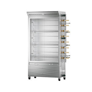 Four à rôtir rotatif professionnel de grande capacité pour poulet, au gaz ou au charbon de bois, pour restaurant commercial - Product Image 2