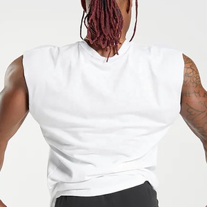 Débardeur de sport pour hommes de haute qualité 3D respirant tricoté Fitness musculation Singlet Logo personnalisé entraînement Stringer solide - Product Image 3