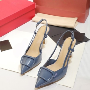 Escarpins à talon aiguille pour femmes, à bout pointu, avec bride arrière et boucle, pour la mode, les tenues habillées et le quotidien - Product Image 3