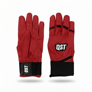 Gants de frappe de baseball personnalisés, paume antidérapante, cuir Cabretta, renforts pour les doigts, gants d'entraînement de baseball, vente en gros - Product Image 1