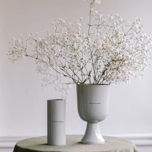 Florero de Metal de nuevo diseño con Base, florero Floral decorativo hecho a mano para mesa de hogar y boda de Color Rosa bebé - Product Image 6