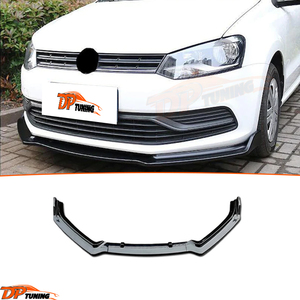 V.W Polo ตัวแยกใบพัด MK5และ MK5.5 2009-2017,ชุดอุปกรณ์แต่งรถพลาสติกสีดำลิปสปอยเลอร์3ชิ้นสีดำ - Product Image 1