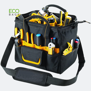 <b>Heavy</b> <b>Duty</b> Canvas Multi-Purpose Tote Bag Factory Directly Sold <b>Zipper</b> Closure Utility Tool Bag Gardening Functional OEM/ODM - Product Image 5