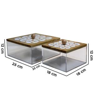 กล่องไม้ฝังมุก Faizacraft พร้อมอะคริลิคสำหรับใส่ช็อกโกแลต ของขวัญสำหรับเทศกาลรอมฎอน โดยผู้ผลิต - Product Image 6