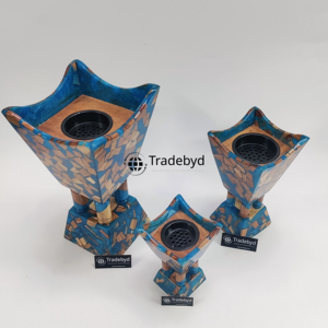 Quemador de Incienso Bakhoor de Madera de Pino Hecho a Mano Tradebyd, Decorativo, Árabe, Indio, para Regalo - Product Image 6