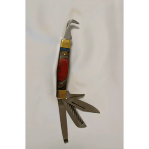 Kit de Instrumentos Quirúrgicos Veterinarios Multiusos Todo en Uno, Herramienta para Cascos de Caballos, Peine, Cuchillo para el Cuidado de Mascotas, Estuche de Transporte Incluido - Product Image 4