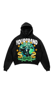 Créez votre propre sweat à capuche d'hiver pour homme 100% coton Impression de logo personnalisée Tissu tricoté de haute qualité Personnalisable selon vos besoins - Product Image 5