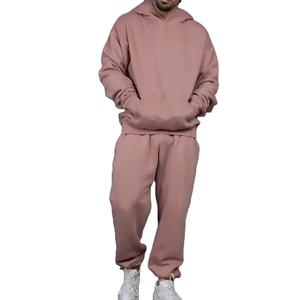 Conjunto Deportivo de Felpa 100% Algodón, Diseño Personalizado de Invierno, Sudadera con Capucha y Pantalones Deportivos, Unisex, Tallas Grandes - Product Image 1