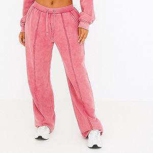 Custom Women's Mocha Mousse Tracksuit Set Cropped Hoodie and Jogger <b>Pants</b> <b>Loungewear</b> Women Sets Haus Industries - Product Image 2