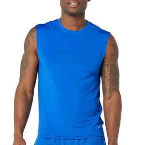 Débardeur à manches courtes de couleur unie à la mode pour hommes, design personnalisé, pull décontracté à rayures, méthode de tissage tricoté - Product Image 1