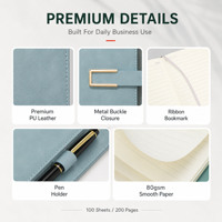 Cadeaux d'entreprise, carnet promotionnel A5, carnets de haute qualité, cuir PU personnalisé, impression de logo personnalisée, gaufrage