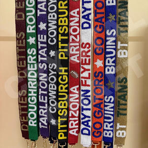 Wreck Em Customized <b>White</b> Gold Seed Bead Bag Straps Fashionable Accessories for Bags Special <b>Purse</b> Strap - Product Image 3