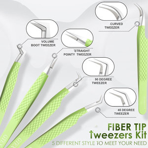 Meilleure pince à cils en acier inoxydable tendance de haute qualité Durable résistant à la rouille pour une application d'isolation longue durée - Product Image 4