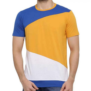 T-shirt décontracté à manches courtes en coton pour hommes, haut léger idéal pour la tenue quotidienne d'été et une utilisation confortable - Product Image 1