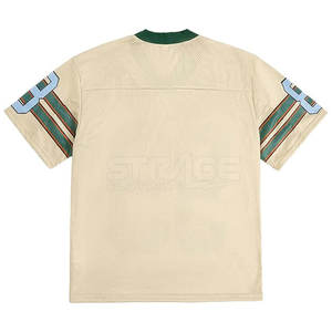 ผู้ผลิตเสื้ออเมริกันฟุตบอลจากปากีสถานสำหรับผู้ใหญ่-แขนสั้น ระบายอากาศได้ดี 100% โพลีเอสเตอร์ ปรับแต่งชื่อทีมได้ - Product Image 2