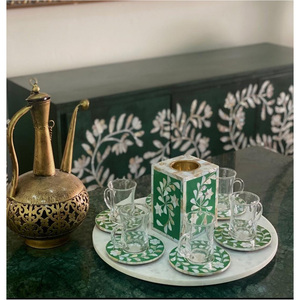 Juego de posavasos de nácar personalizados, quemador de incienso Ramadan Agarwood, quemador de tendencia, soporte Mubkhar Mabkhara Bakhoor - Product Image 1