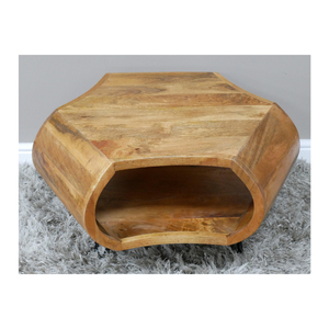 โต๊ะกาแฟไม้แข็งสไตล์ใหม่ลายคลื่นหรูหราเฟอร์นิเจอร์ห้องนั่งเล่นที่ดีที่สุดชุดห้องนอนในห้องครัวโต๊ะกาแฟ - Product Image 1