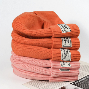 Gorro de Invierno Cálido y Transpirable de Lana 100% con Logotipo Personalizado, Bordado 3D con Imagen de Animal, Etiqueta Tejida, Estilo Y2K sin Dobladillo - Product Image 1