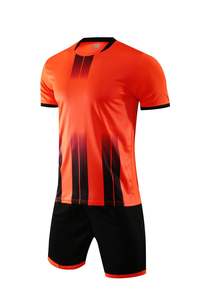 Vente chaude maillot de Football Orange avec Logo d'équipe personnalisé respirant thaïlande doux grande taille uniforme de Football 2025 - Product Image 2