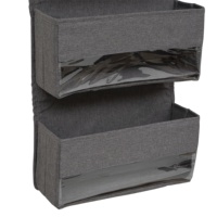 MA39.1 Sac de rangement en tissu moderne et écologique et durable Petit organisateur mural pliable Bijoux Cosmétiques Outils OEM personnalisés